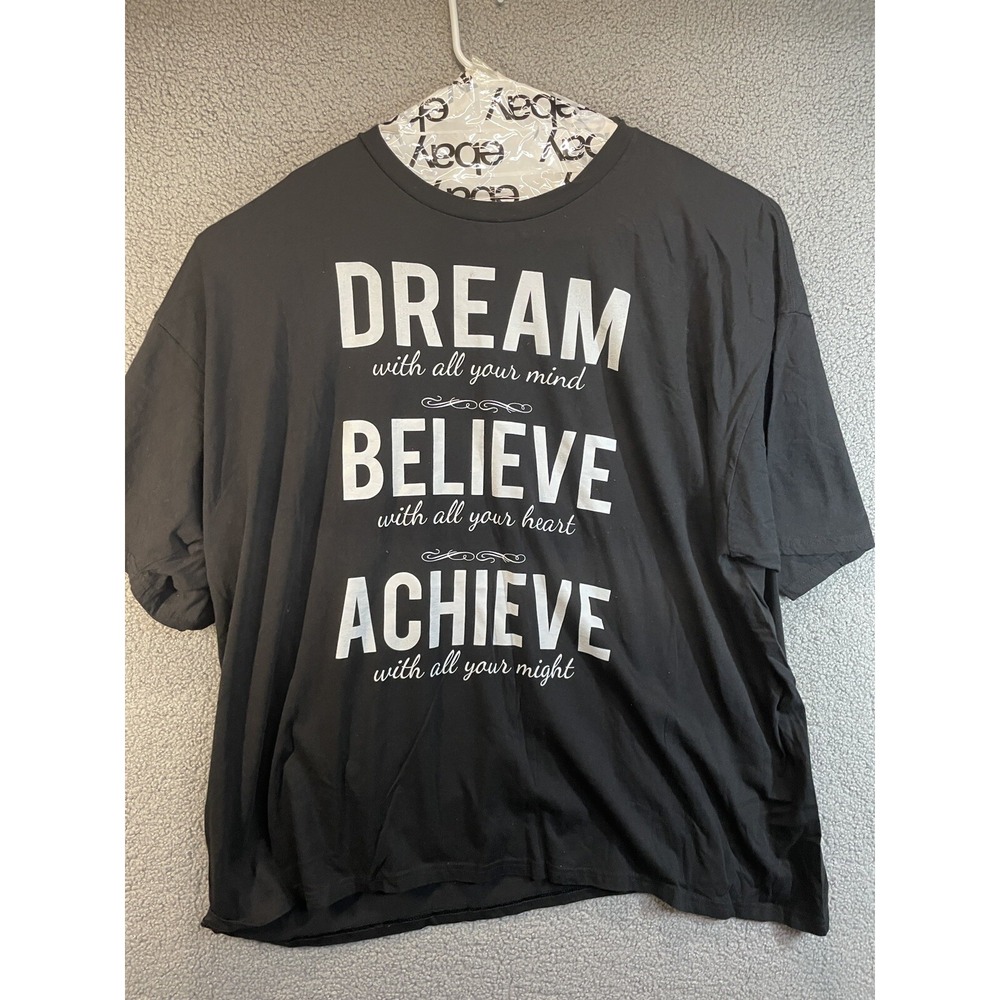 design by humans  black t-shirt‎ Women's Size 5xL